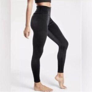 Athleta Black Velvet Leggings